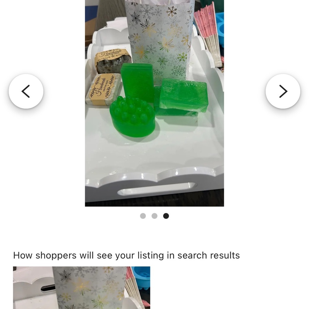 Green Decorative Soap Set